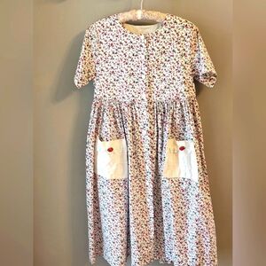 Sarah Louise Girls Floral Pocket Dress